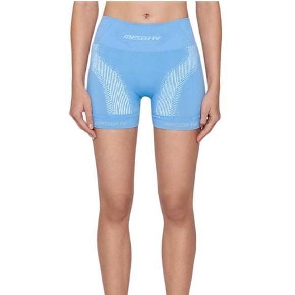 Blue MISBHV bike shorts - Picture 1 of 1